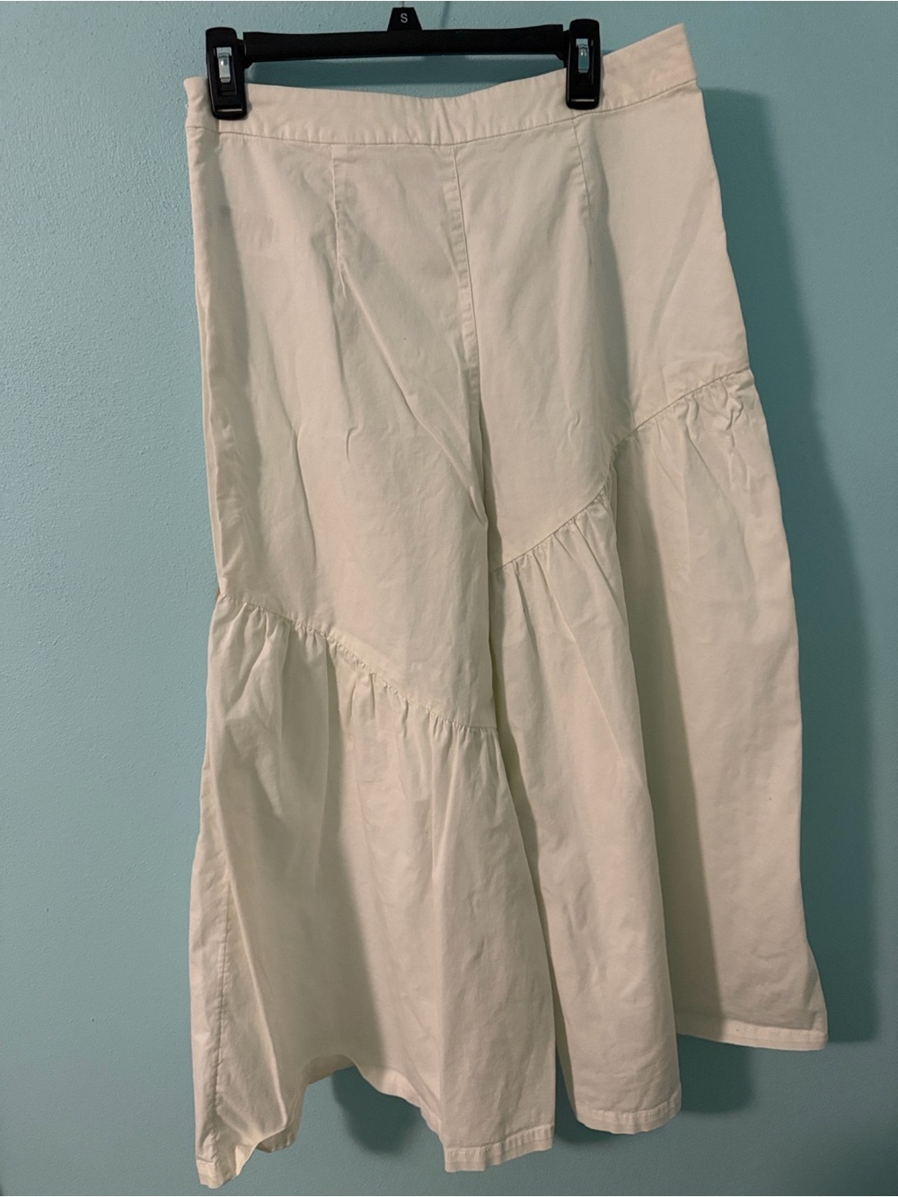 Anthropologie Corfu Wide-Leg Pants size 8 White Cotton - Picture 7 of 10